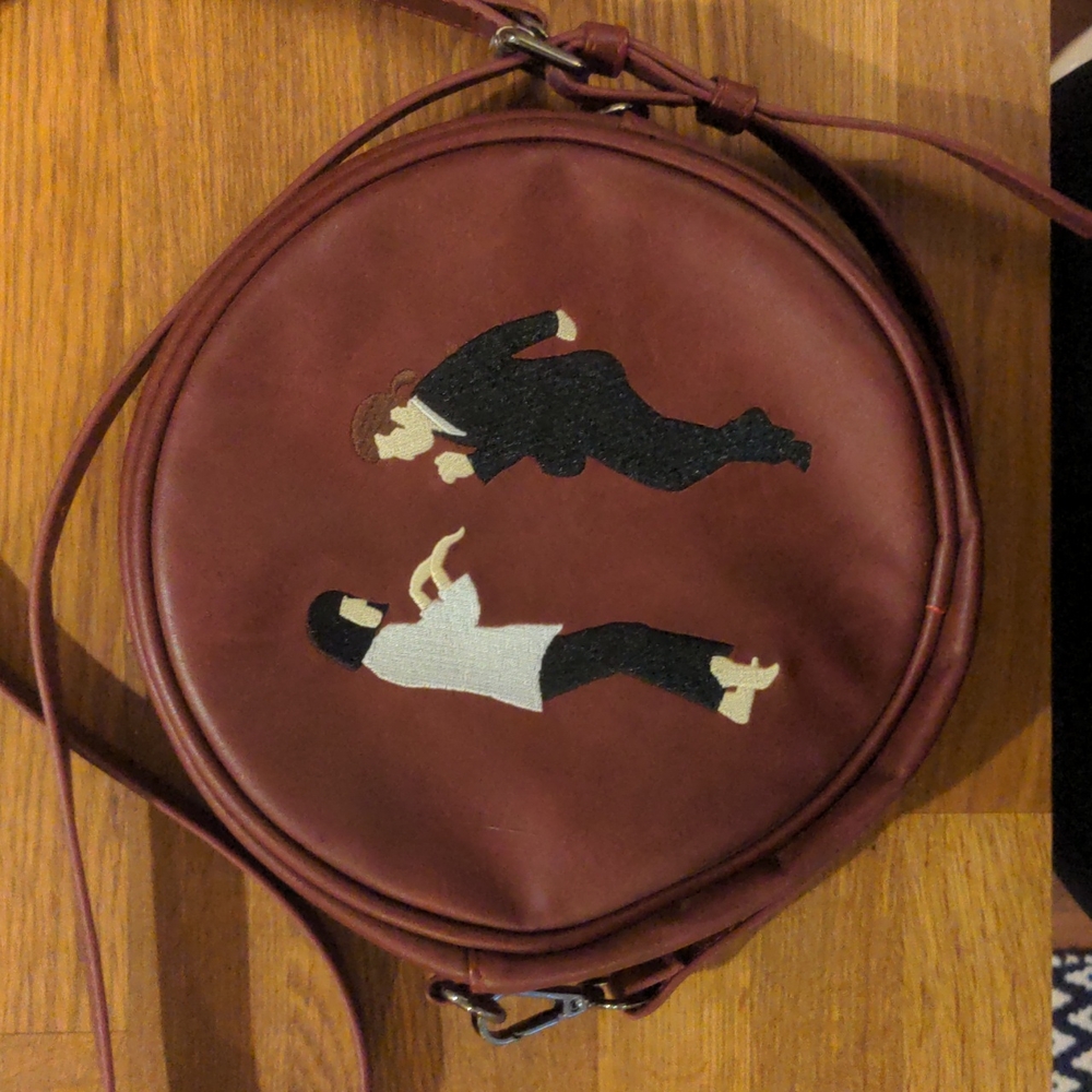 Kiitos Life Pulp Fiction Dance Round Crossbody Bag